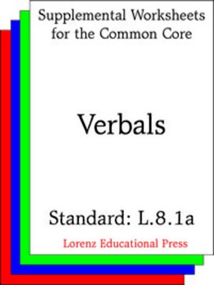 cover image of CCSS L.8.1a Verbals